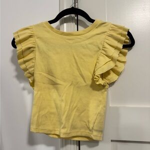 Zara Yellow Ruffled Blouse